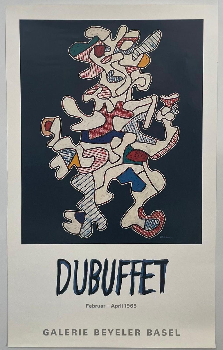 Original Vintage Poster Jean Dubuffet Gallery Exhibition Galerie Beyeler Basel