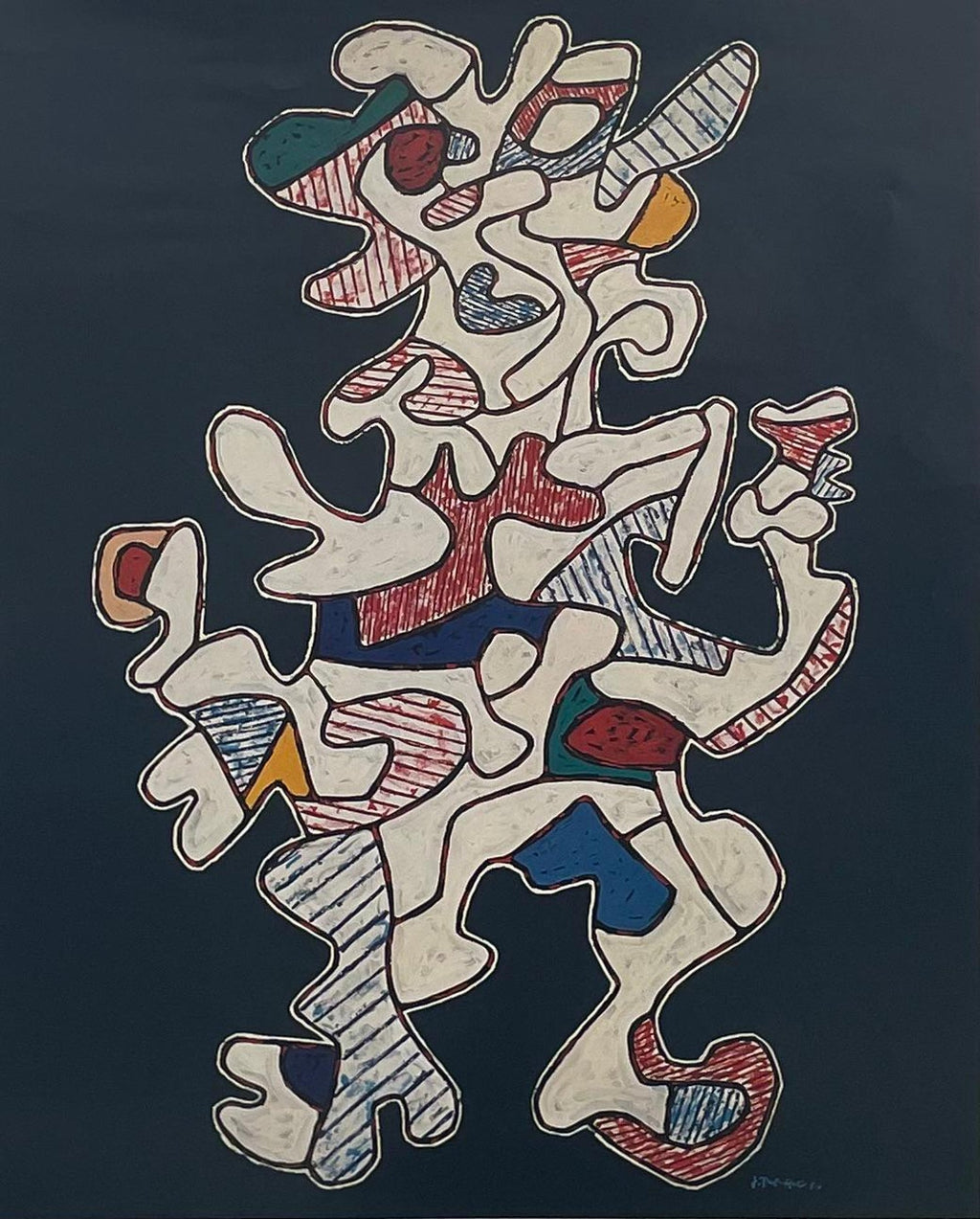 Original Vintage Poster Jean Dubuffet Gallery Exhibition Galerie Beyeler Basel