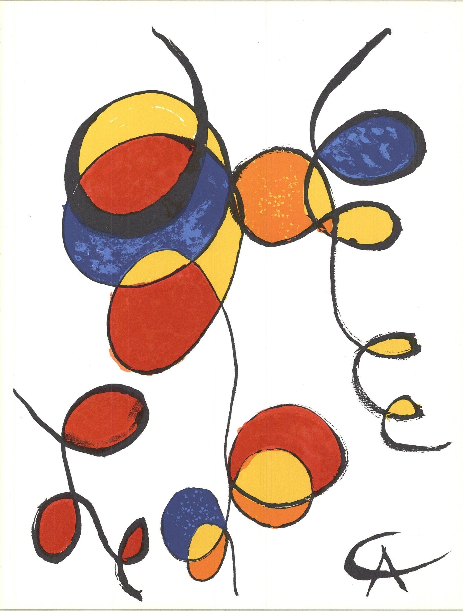 Alexander Calder Circus Reproduction Lithograph After a Drawing
