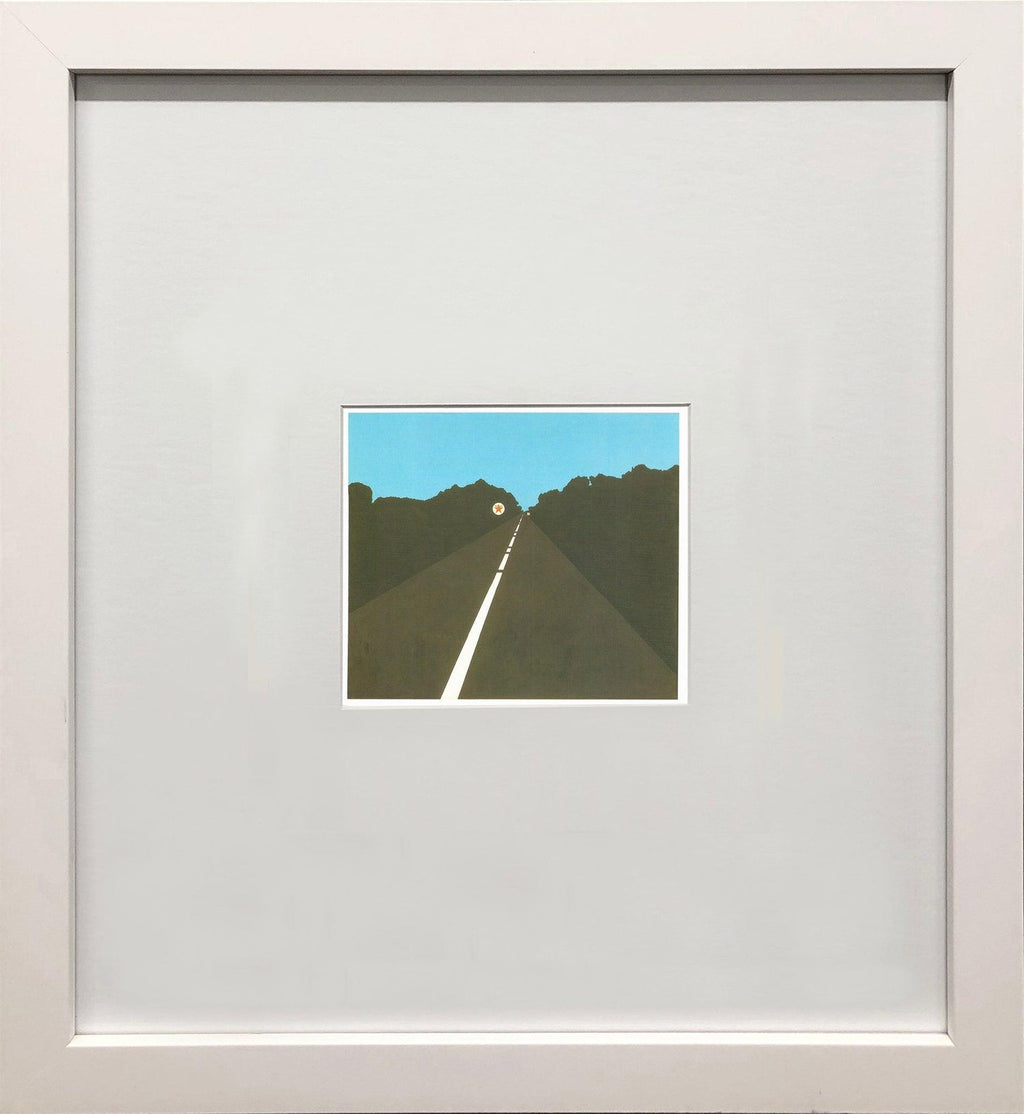 Rare Original 1967 Minimalist Mod Pop Art Allan D'Arcangelo Unique Ink Drawing