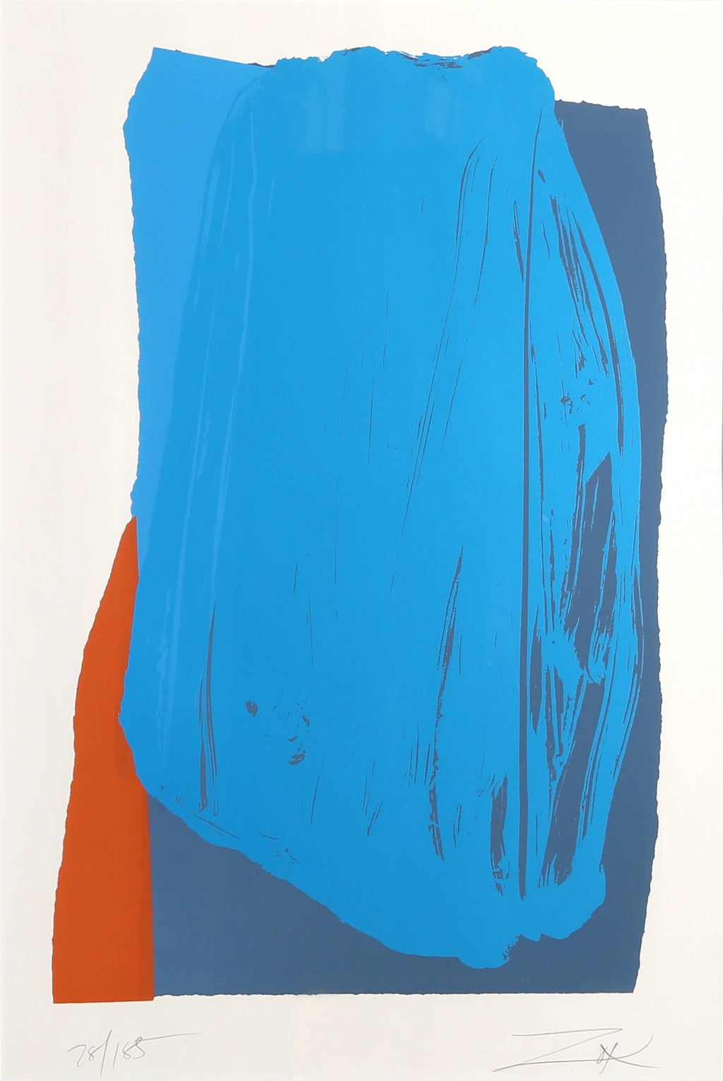 Mod Abstract Expressionist Modernist Lithograph Edward Avedisian Color Field Art