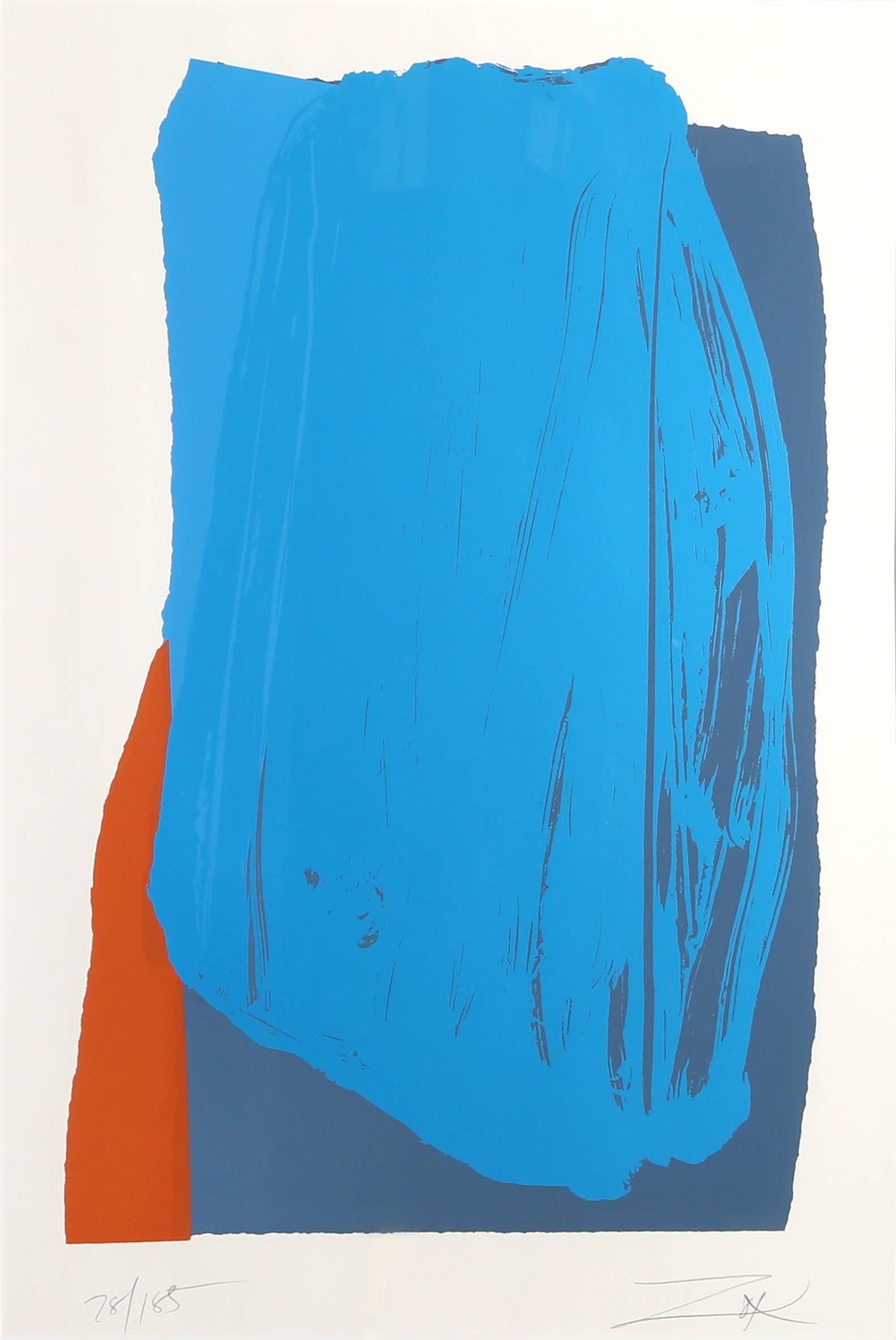 Mod Abstract Expressionist Modernist Lithograph Edward Avedisian Color Field Art