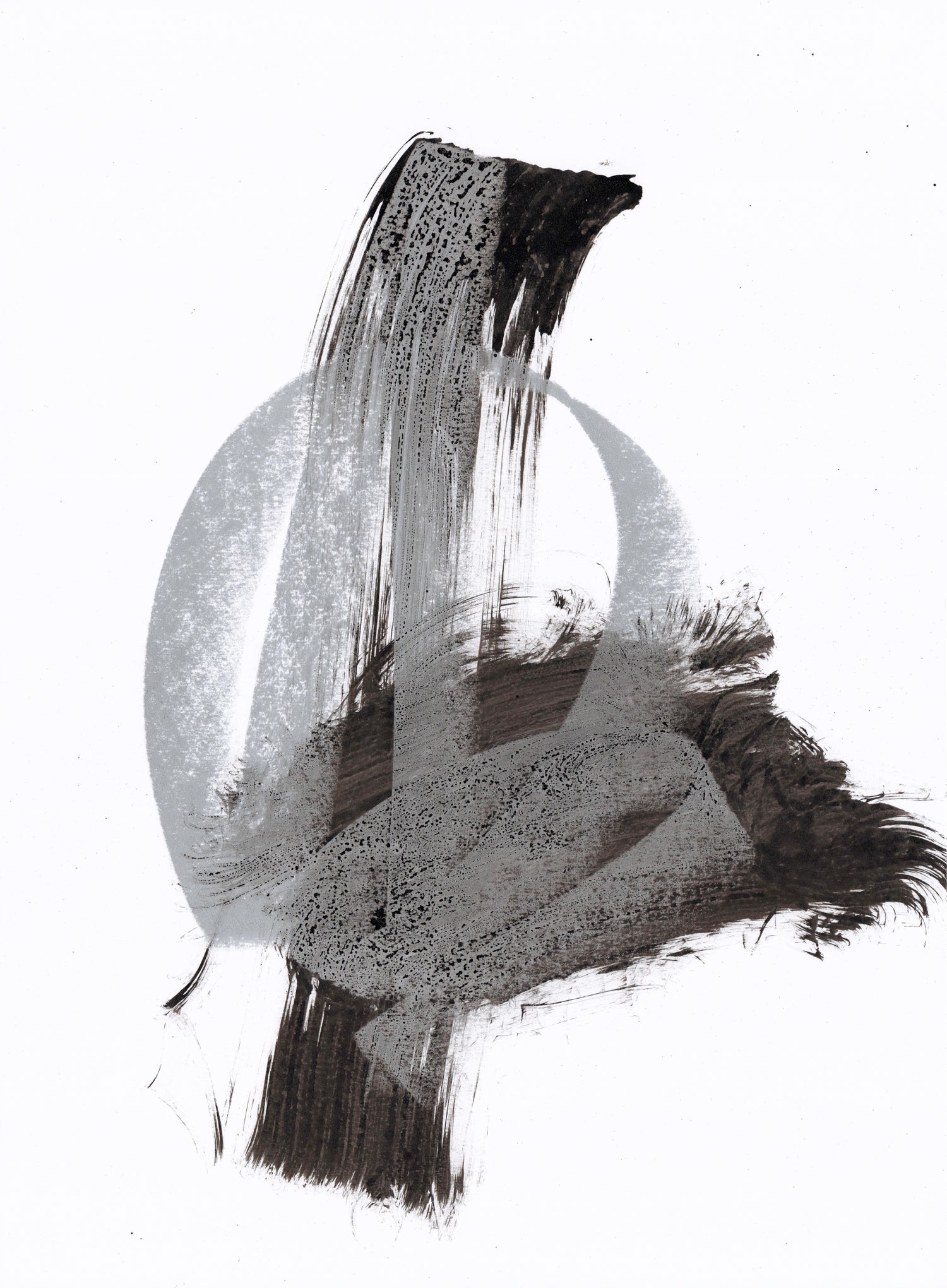 Abstract Gestural Drawing Chalk and Charcoal Drawing, Light Sculpture Artist