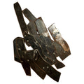 Abstract Expressionist Patinated Metal Assemblage Sculpture Steel, Nuts, Bolts