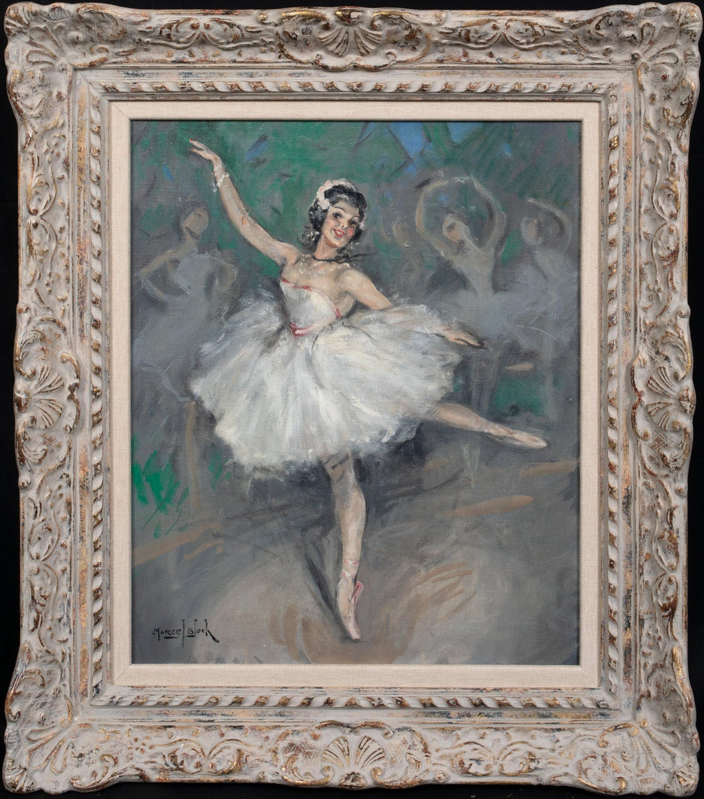 Post Impressionist Ballet Dancer Oil Painting Louis Kronberg French Ballerina