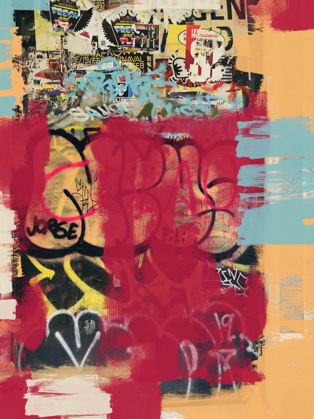 Graffiti Art Photograph Silkscreen Print Park New York City 1970s Pop Art