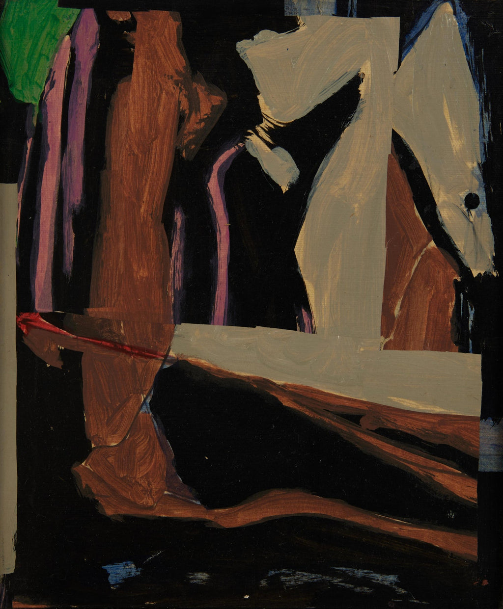 American Modernist Oil Painting Gestural Landscape WPA Artist Group of 10