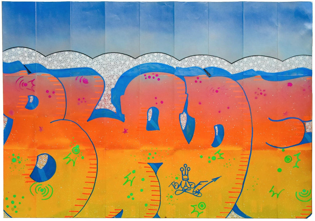 Graffiti Art Photograph Silkscreen Print Subway Station NYC 1970s Pop Art