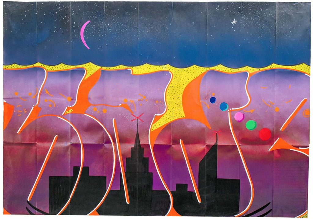 Graffiti Art Photograph Silkscreen Print Subway Station NYC 1970s Pop Art