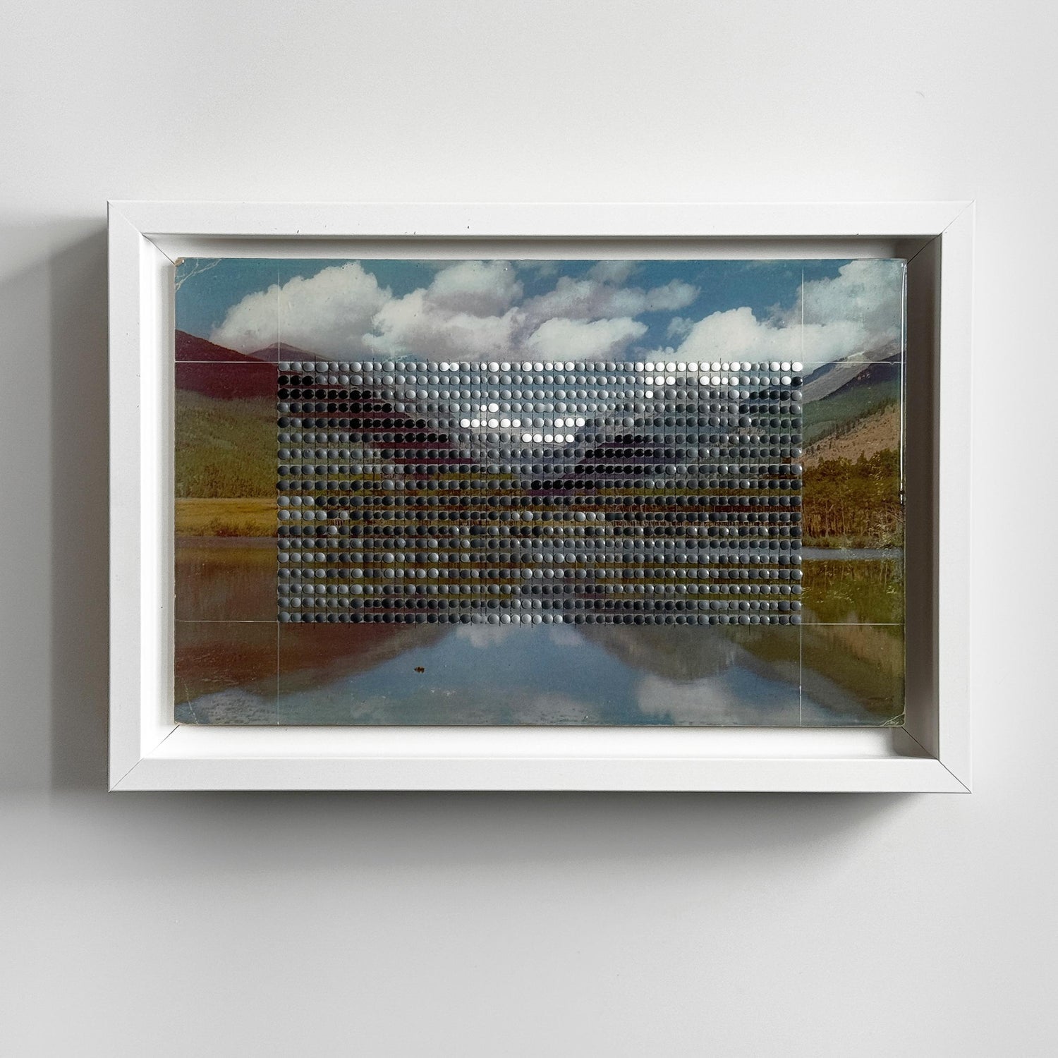 Iain Baxter& "Containing Landscape" Conceptual Monoprint Painting