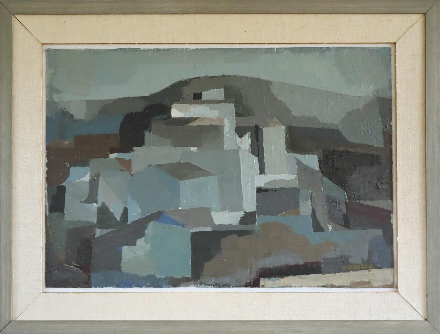 Jerusalem Tower of David, Sabra, Israeli British Modernist Impasto Oil Painting
