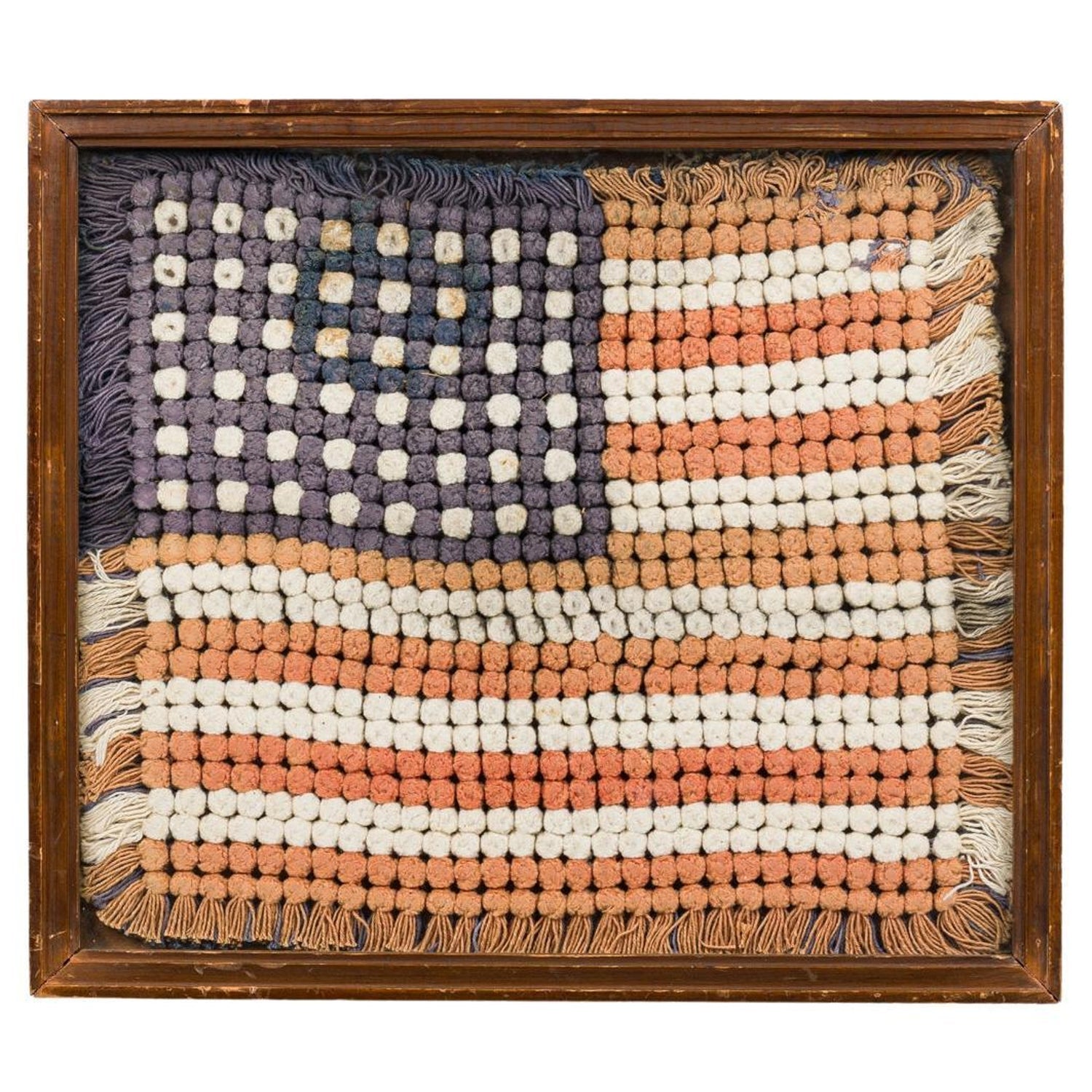 Sterling Ruby American Flag Denim Chianti Flag Tapestry Wall Hanging Pop Art