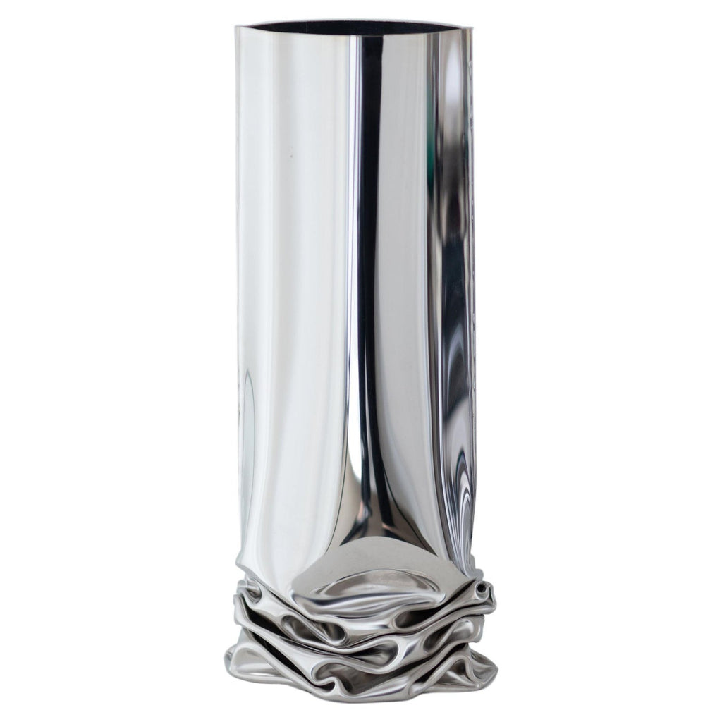 David Kimball Anderson Large Abstract Zen Steel Modernist Sculpture Flower Vase