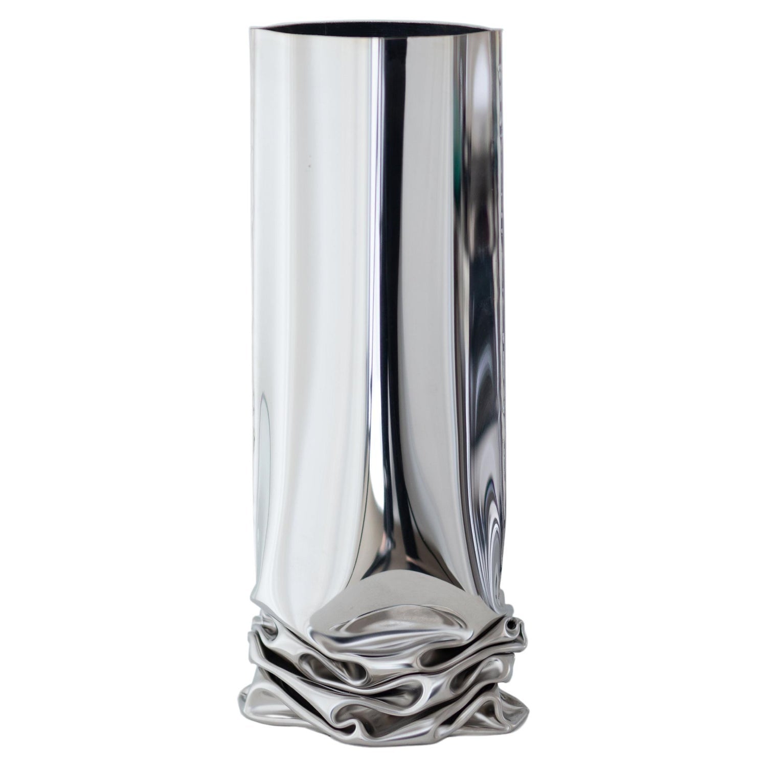 David Kimball Anderson Large Abstract Zen Steel Modernist Sculpture Flower Vase