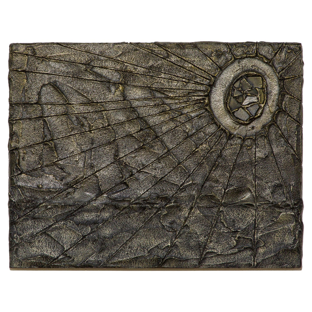 Beverly Pepper Large Bronze Wall Relief Plaque Heavily Textured Woman Artist