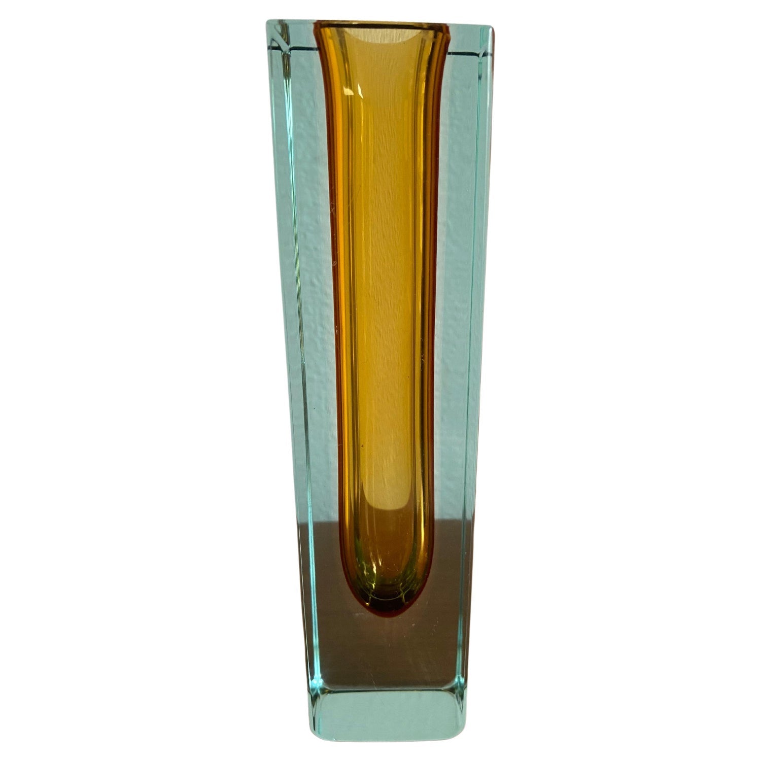 Large Murano Italian Abstract Hand Blown Arcade Glass Sculpture Ivan Baj Vase