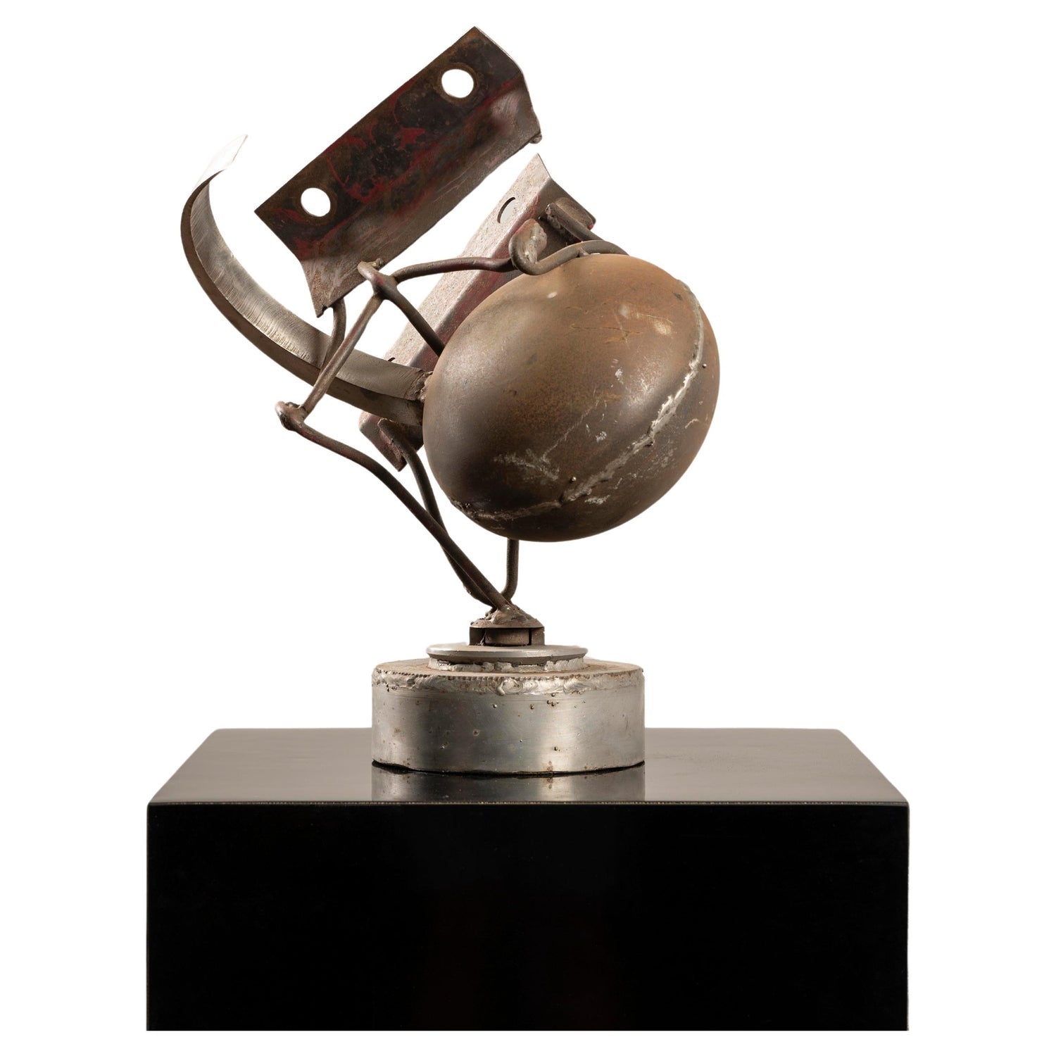 Spanish Catalan Xavier Corbero Bronze Steel Architectural Abstract Sculpture