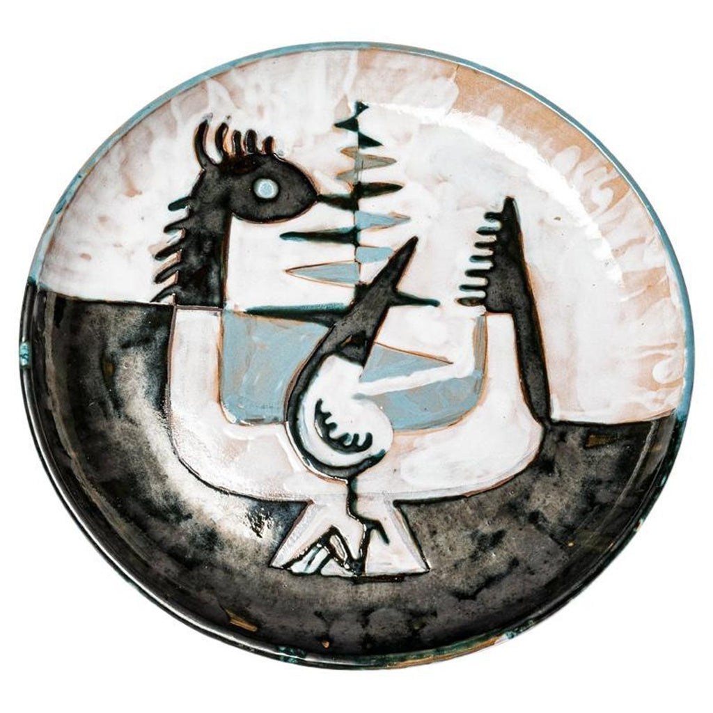 Dove of Peace Limoges plate Benn Rabinowicz Avant Garde French Jewish Modernist