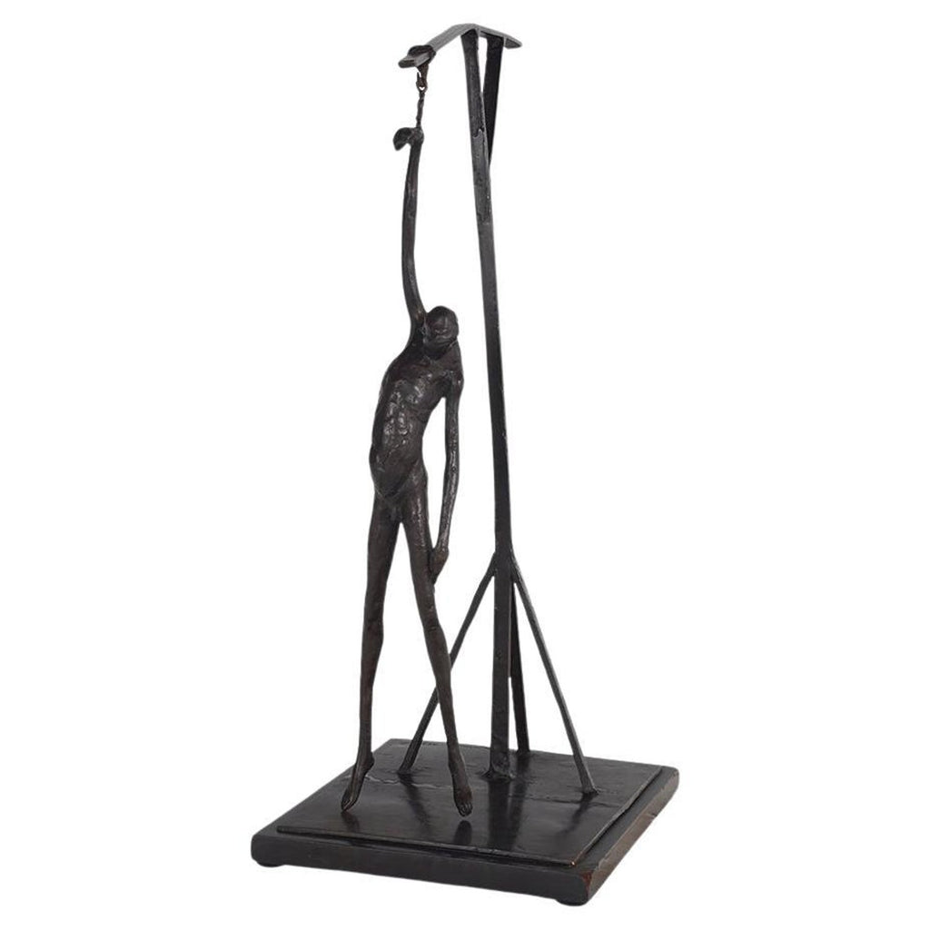 Bronze Sculpture Abstract Figurative Woman Modernist Robert Laurent WPA Artist