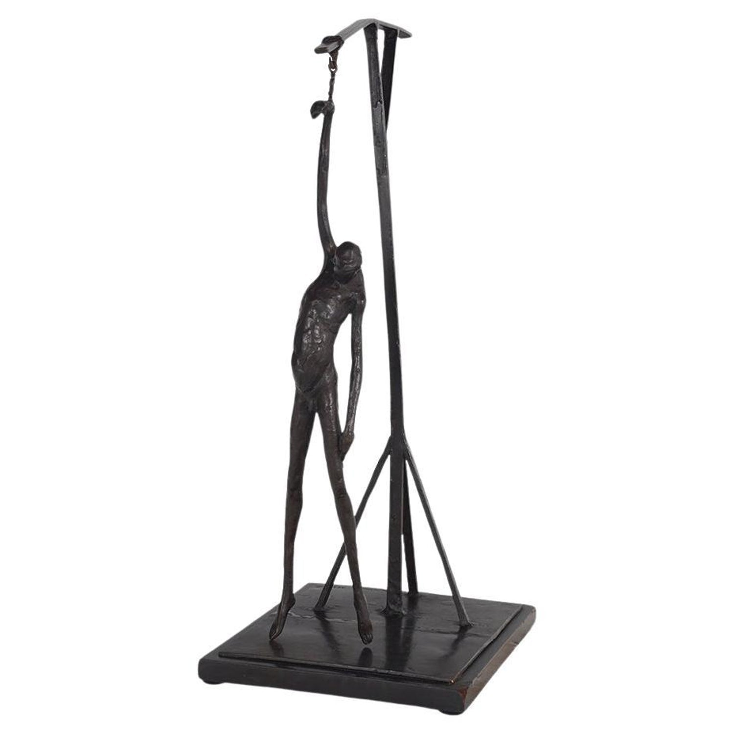 Bronze Sculpture Abstract Figurative Woman Modernist Robert Laurent WPA Artist