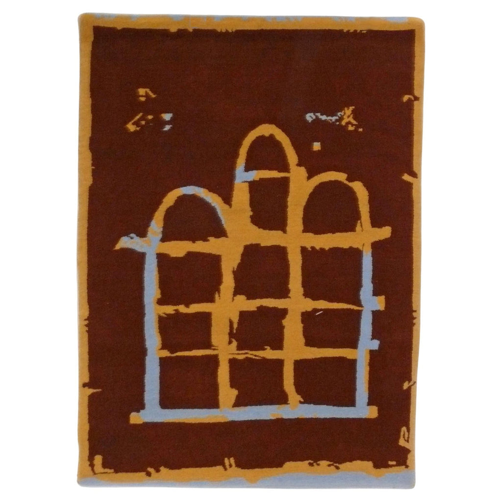70's Large Colorful Abstract Expressionist Art Protis Tapestry Wool Wall Hanging