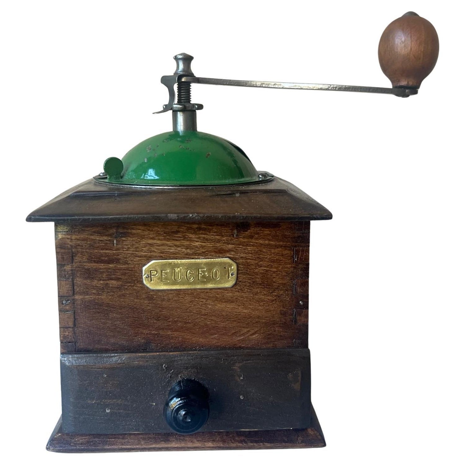 Antique, 19th C. Peugeot Frères Brevetés French Coffee Grinder Table Sculpture