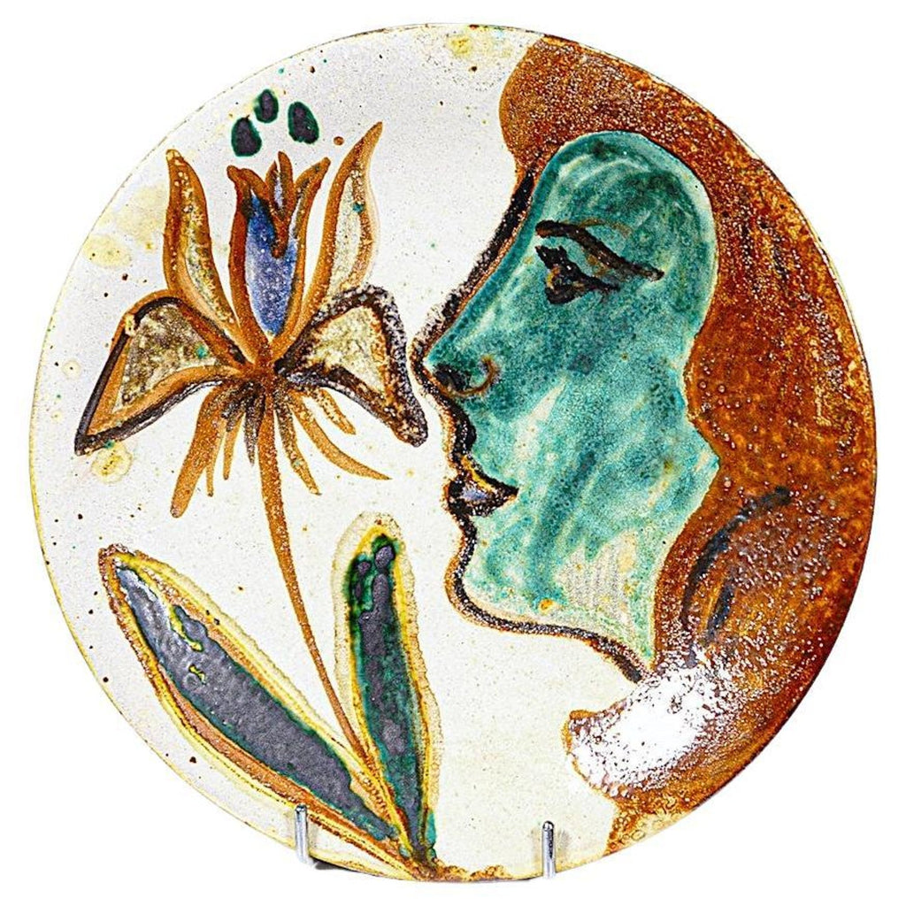 Dove of Peace Limoges plate Benn Rabinowicz Avant Garde French Jewish Modernist