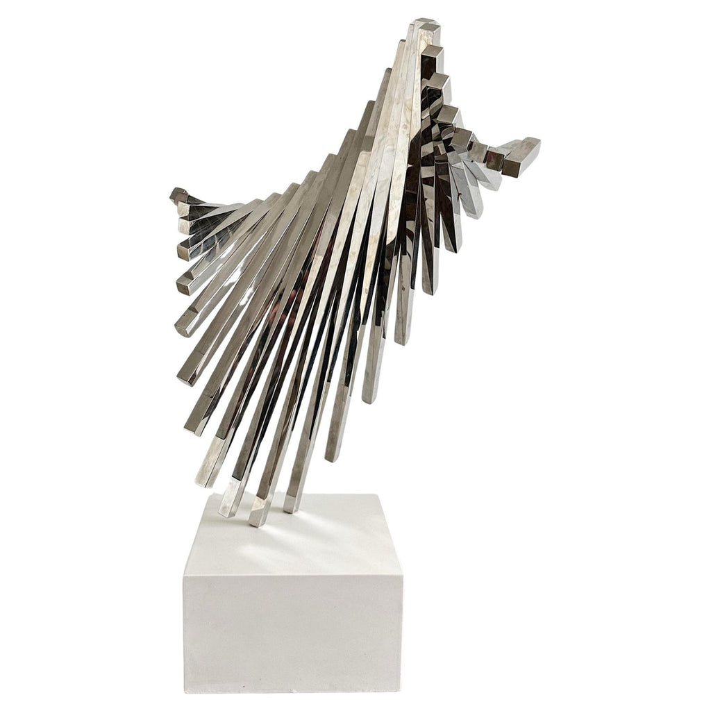 The Test, Assembled Kinetic Modernist Sculpture Puzzle Construction