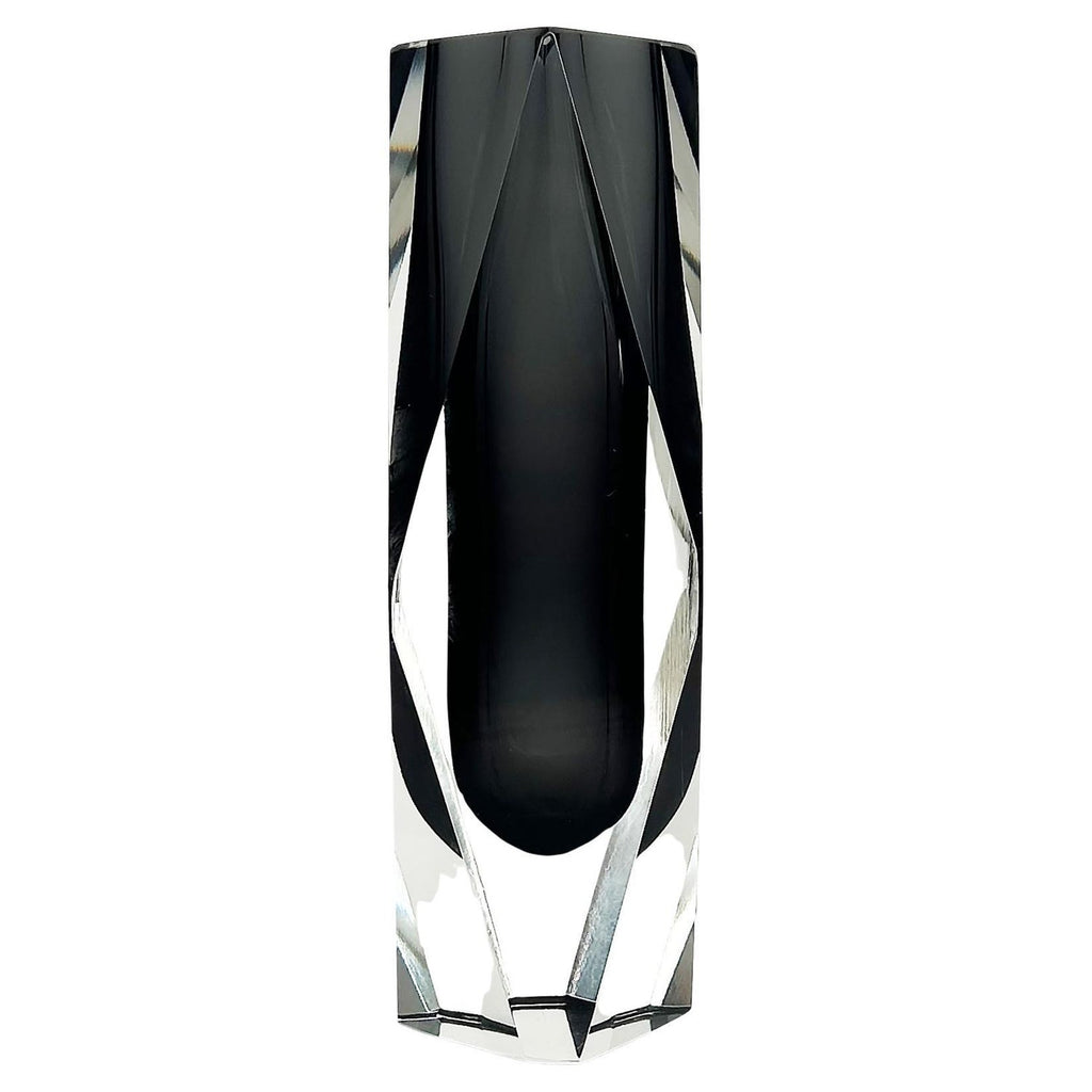 Large Murano Abstract Hand Blown Arcade Glass Sculpture Marcello Panza Vase