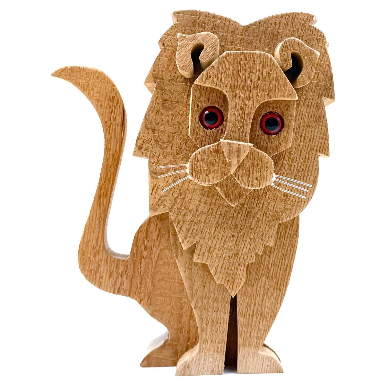 Lions Head Big Game Trophy Natural Sisal Fiber Sculpture Lion Anne Andersson Art
