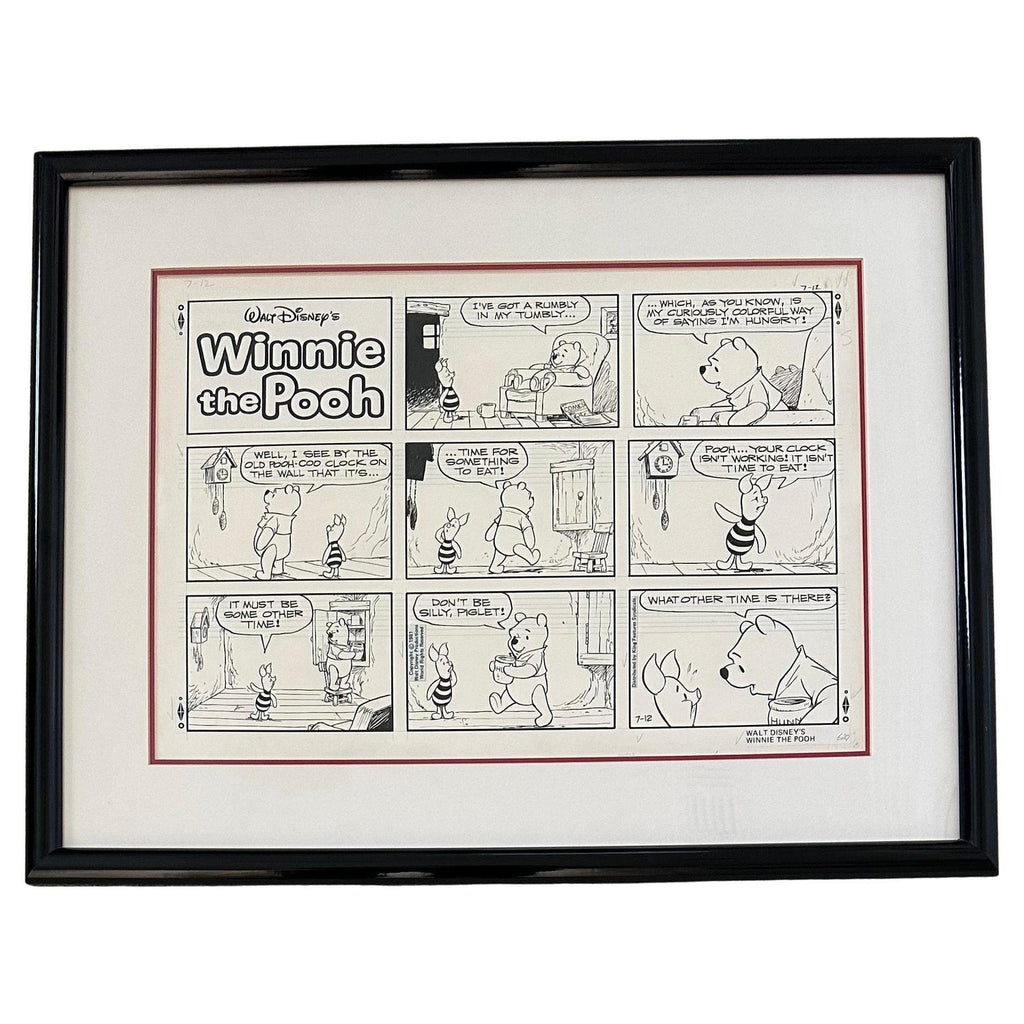 Rare 1950s Original Syndicated Ink Drawing Cartoon Strip Susie Q Smith Comic Art