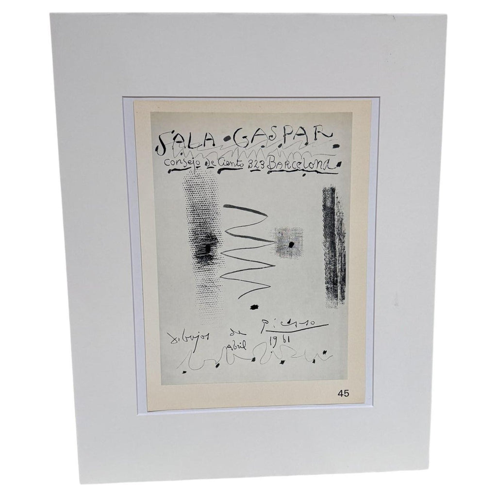 Silver Gelatin Photograph Hand Signed Photo Pablo Picasso Profile Lucien Clergue