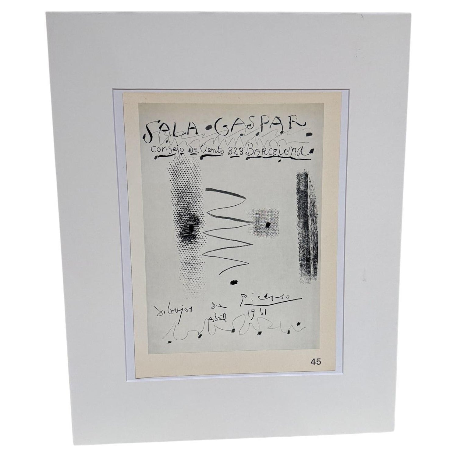 Silver Gelatin Photograph Hand Signed Photo Pablo Picasso Profile Lucien Clergue
