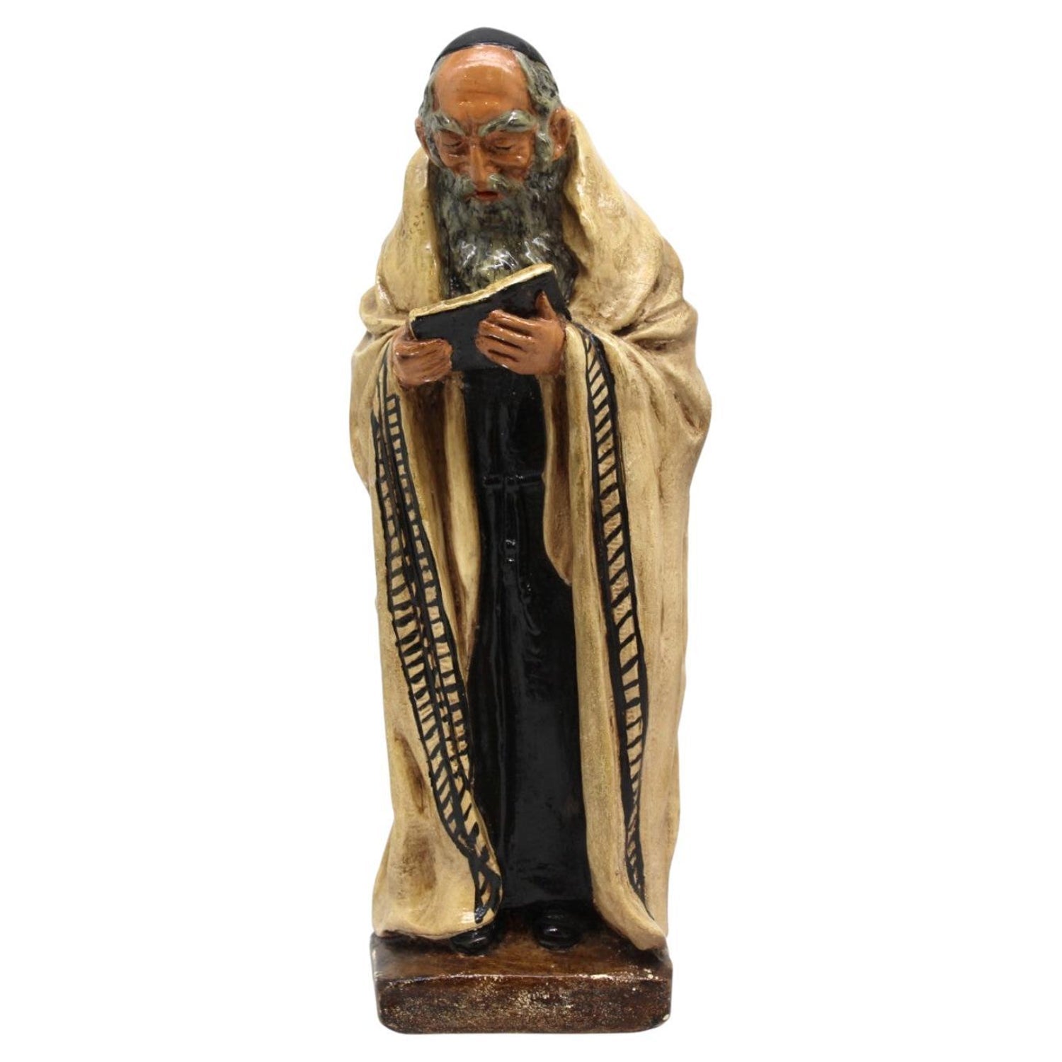 French Painted Maquette for Sculpture Judaica Klezmer Musician