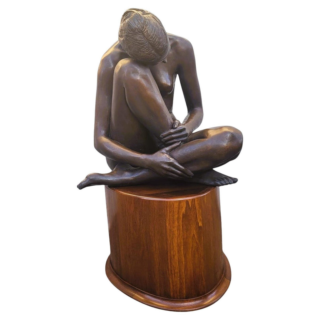 Bronze Female Nude Sculpture Modernist, WPA, New York Chelsea Hotel Artist