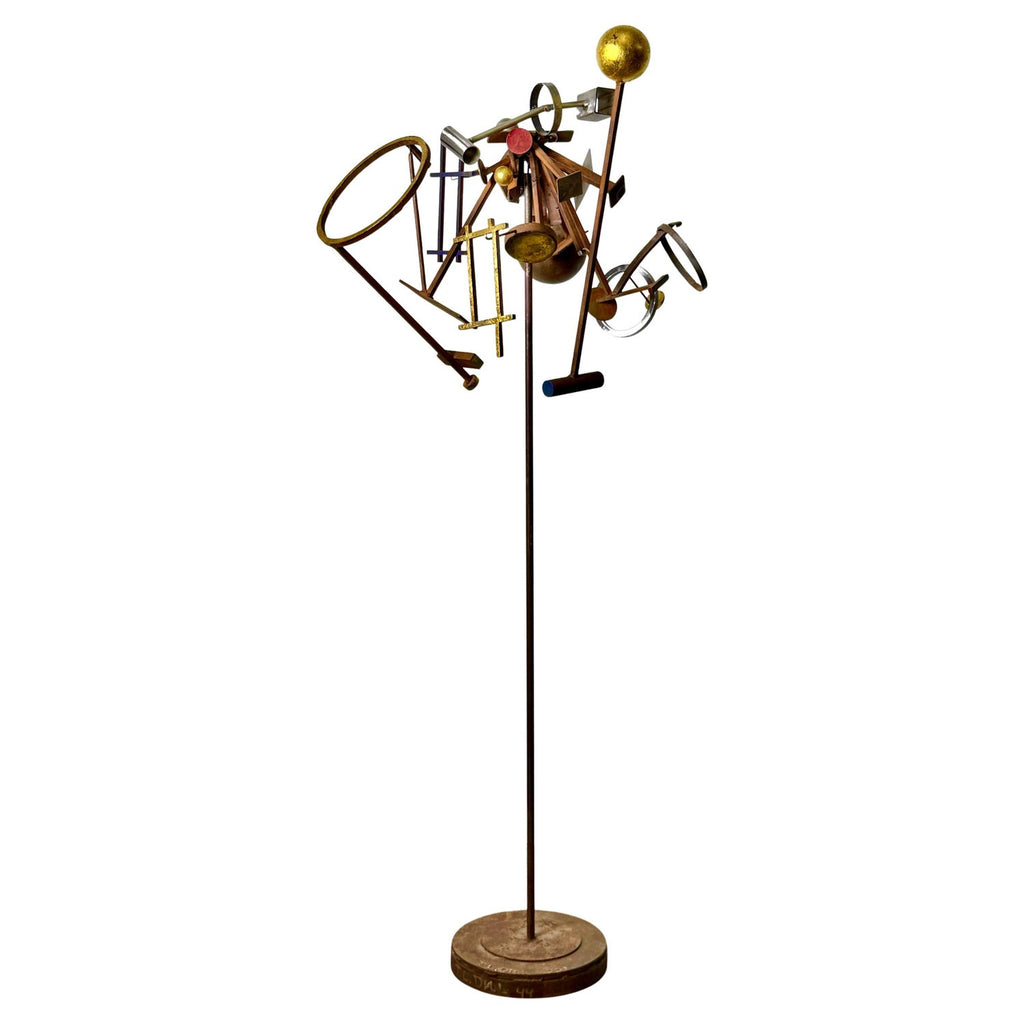 The Test, Assembled Kinetic Modernist Sculpture Puzzle Construction