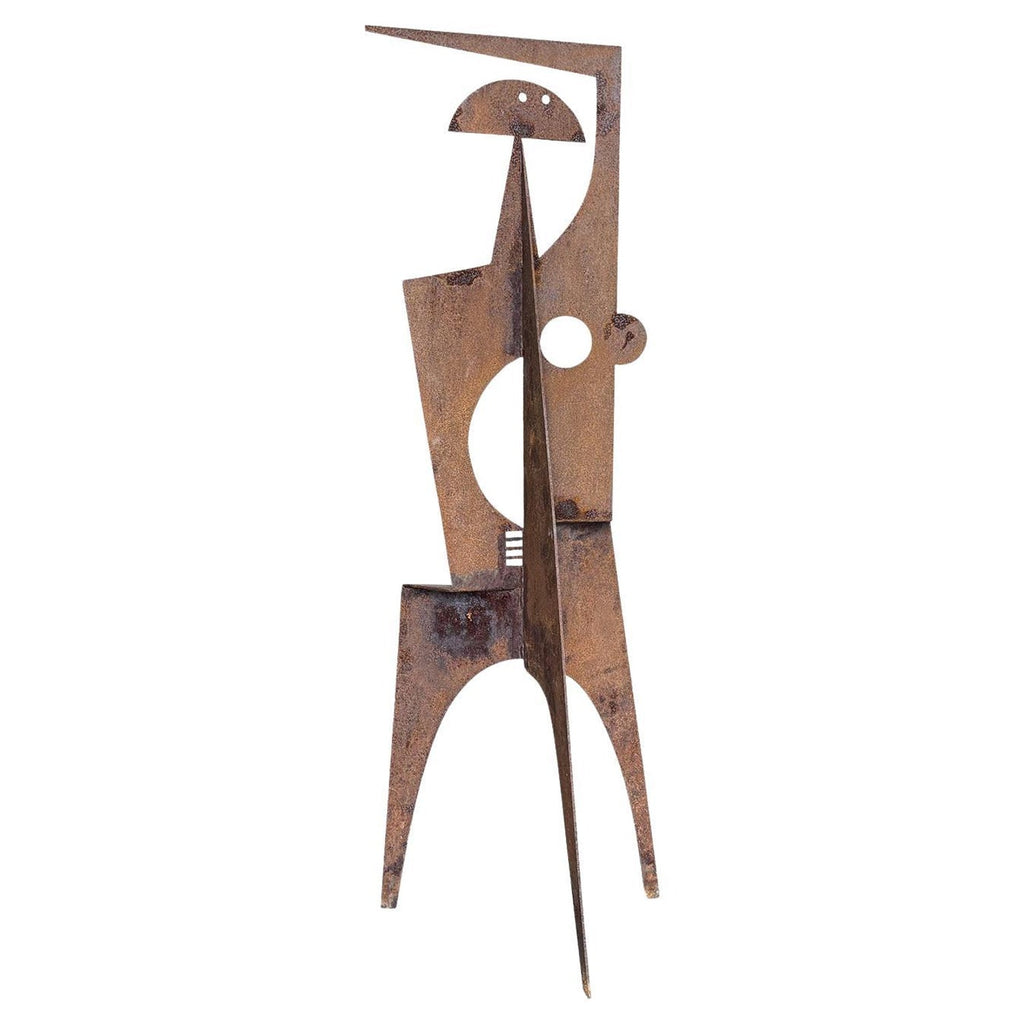 Vintage 1970 Modernist Chicago Picasso Souvenir Cubist Sculpture Head Metal