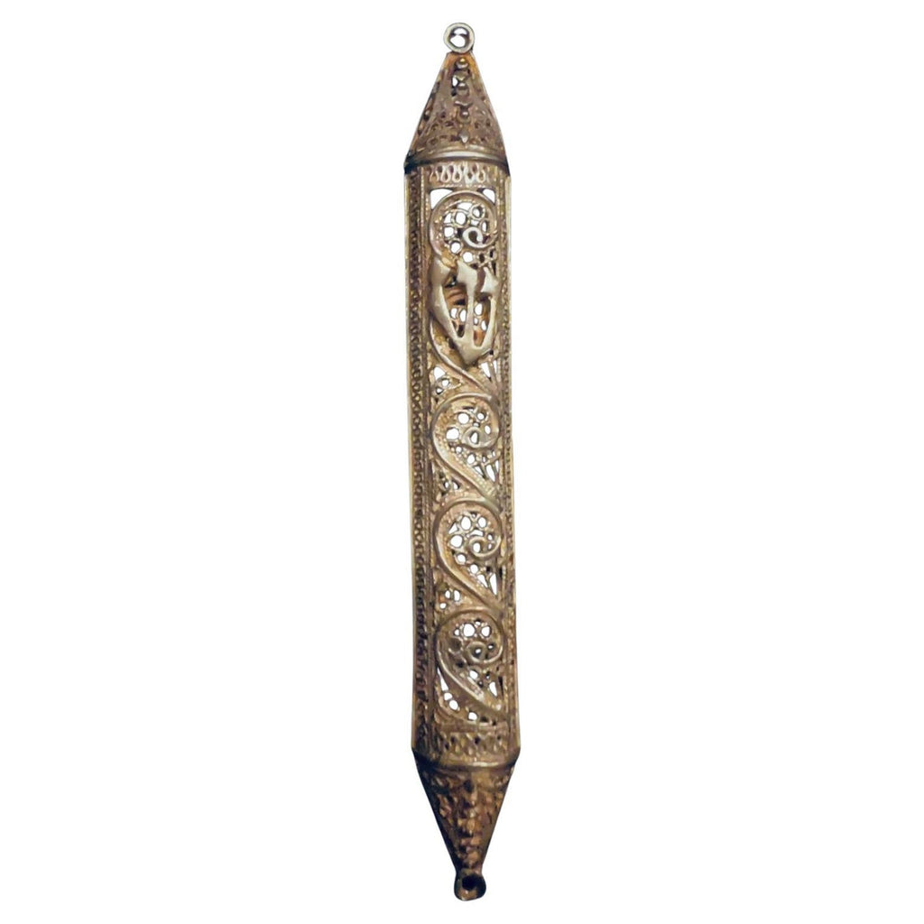 Rare 19th C Antique Silver Filigree Judaica Besamim Spice Tower Austro Hungarian