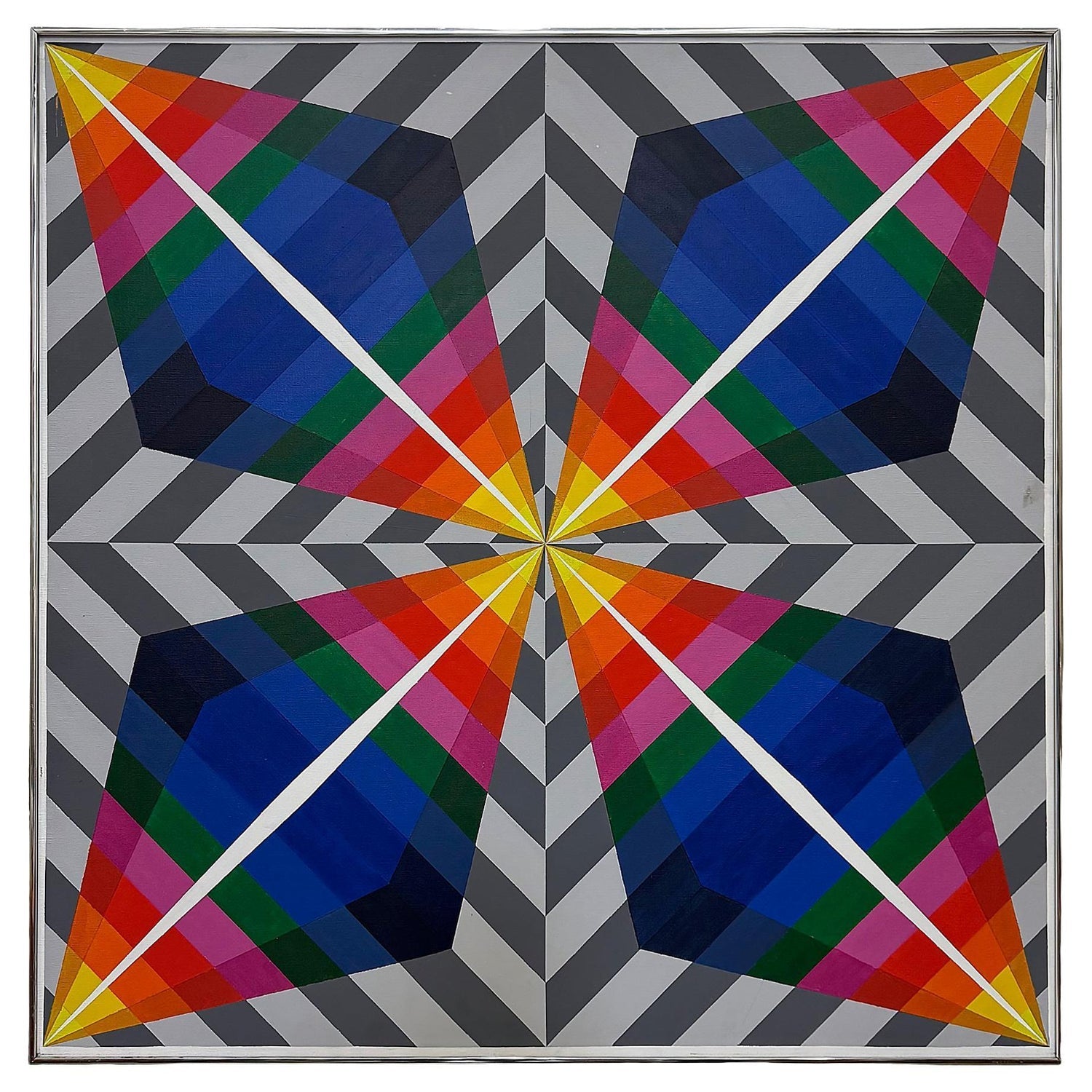 Op Art 1971 Kinetic Oil Painting Pop Art Artist