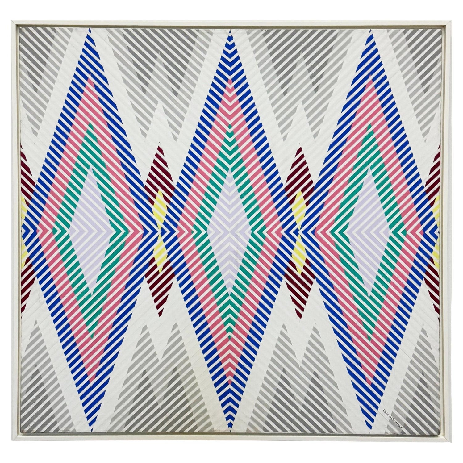 Op Art 1971 Kinetic Oil Painting Pop Art Artist