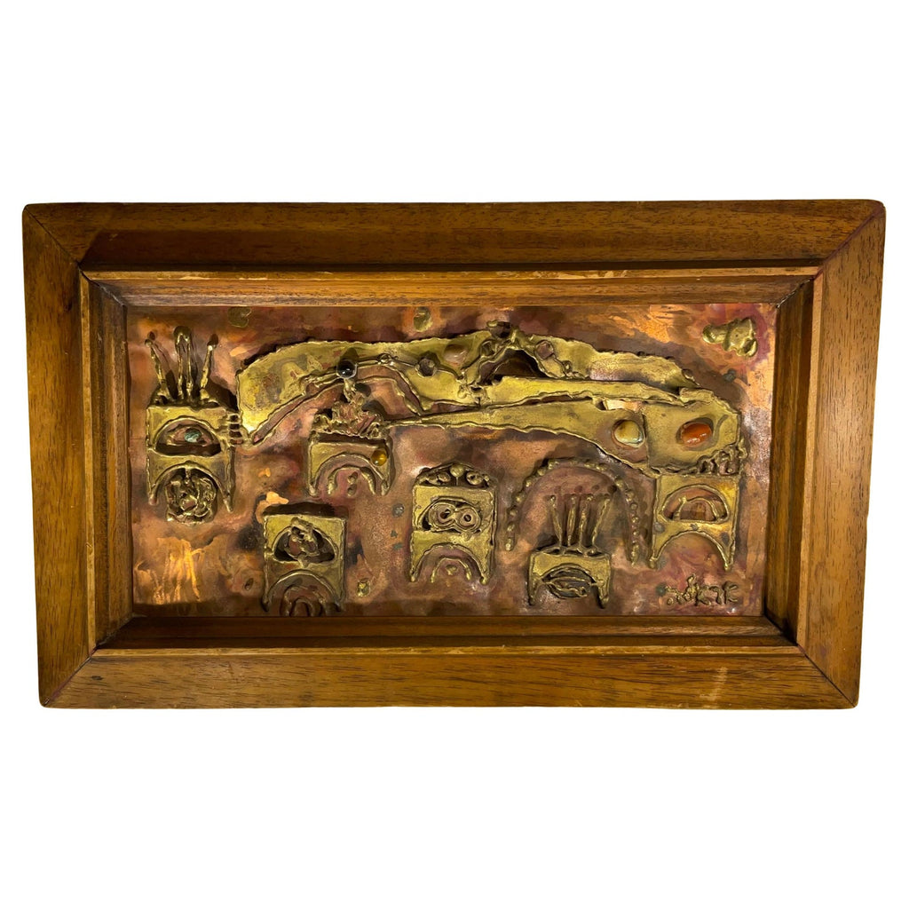 Bronze Sculpture Wall Relief Judaica Jewish Matriarchs Modernist Leonard Baskin