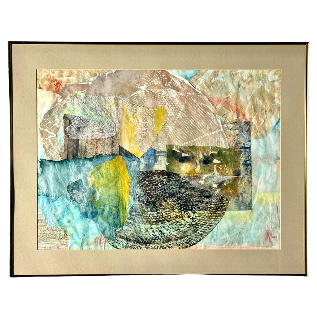 Abstract Acrylic Mix Media Painting Cheryl Warrick African American Woman Artist