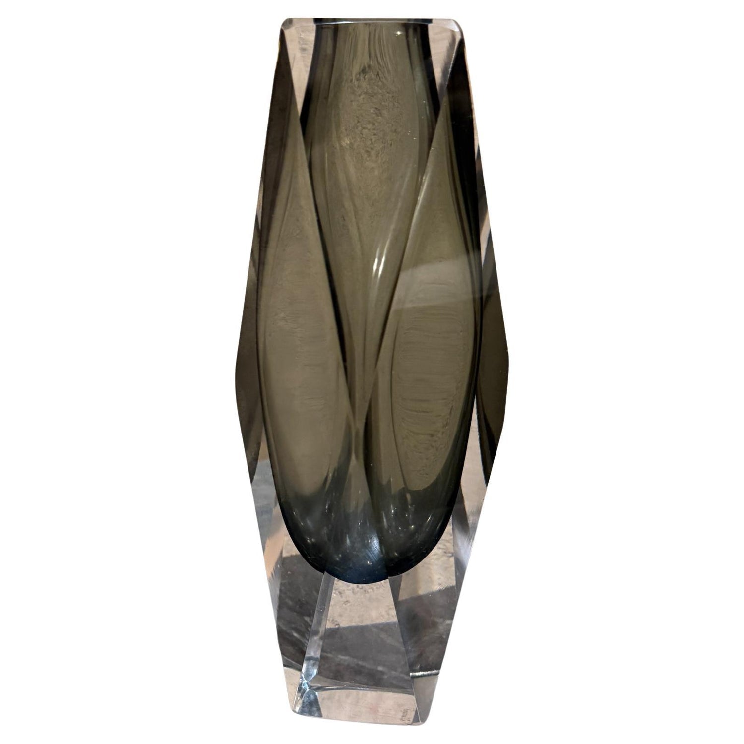 Large Murano Italian Abstract Hand Blown Arcade Glass Sculpture Ivan Baj Vase