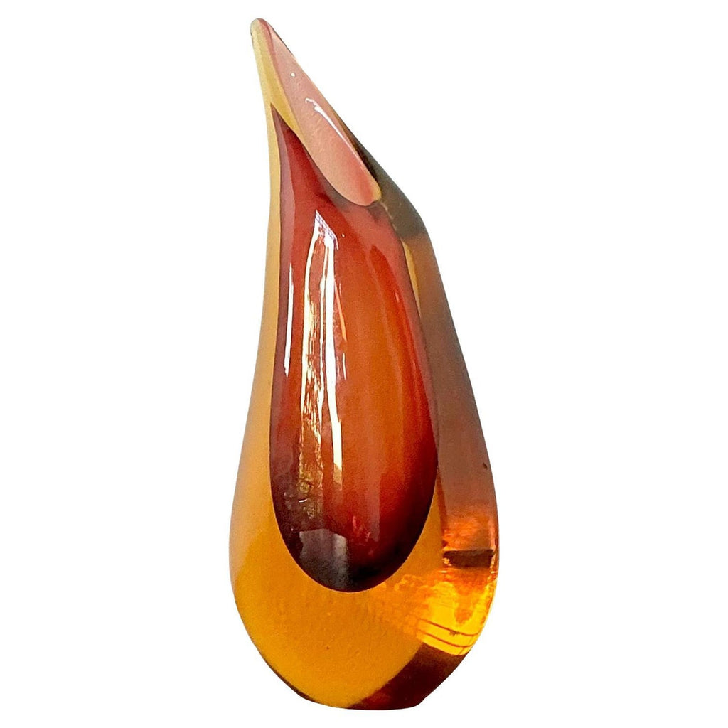 Large Murano Italian Abstract Hand Blown Arcade Glass Sculpture Ivan Baj Vase