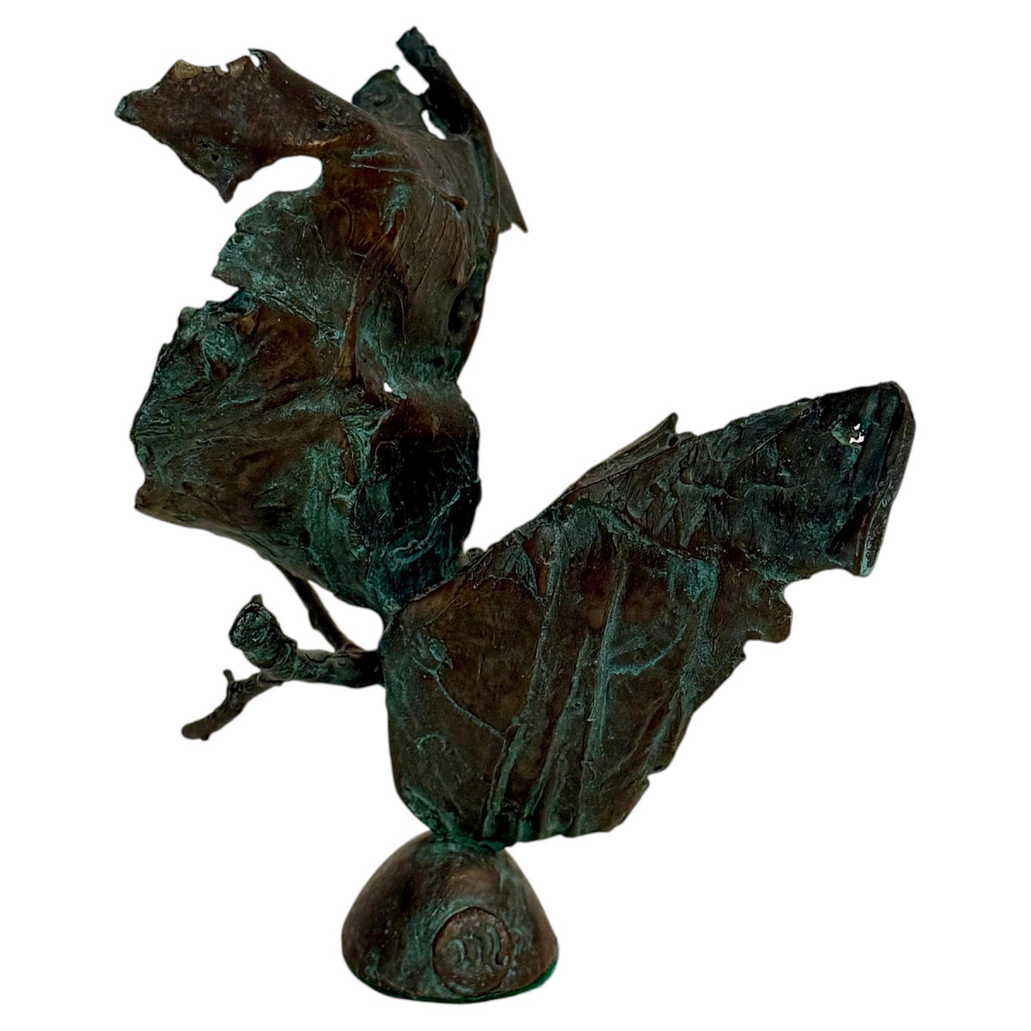 Large Abstract Angels Butterflies Israeli Contemporary Bronze Enameled Sculpture