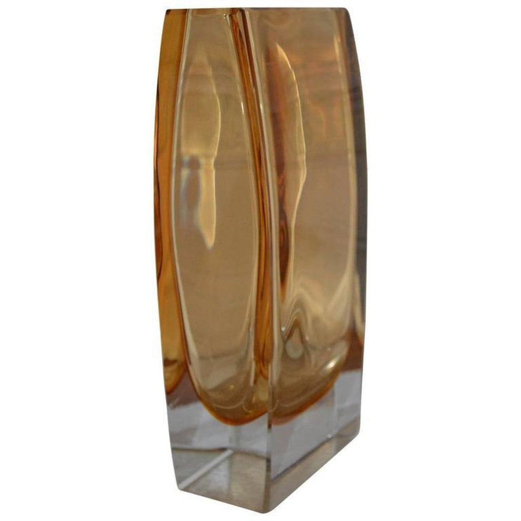 Large Murano Italian Abstract Hand Blown Arcade Glass Sculpture Ivan Baj Vase
