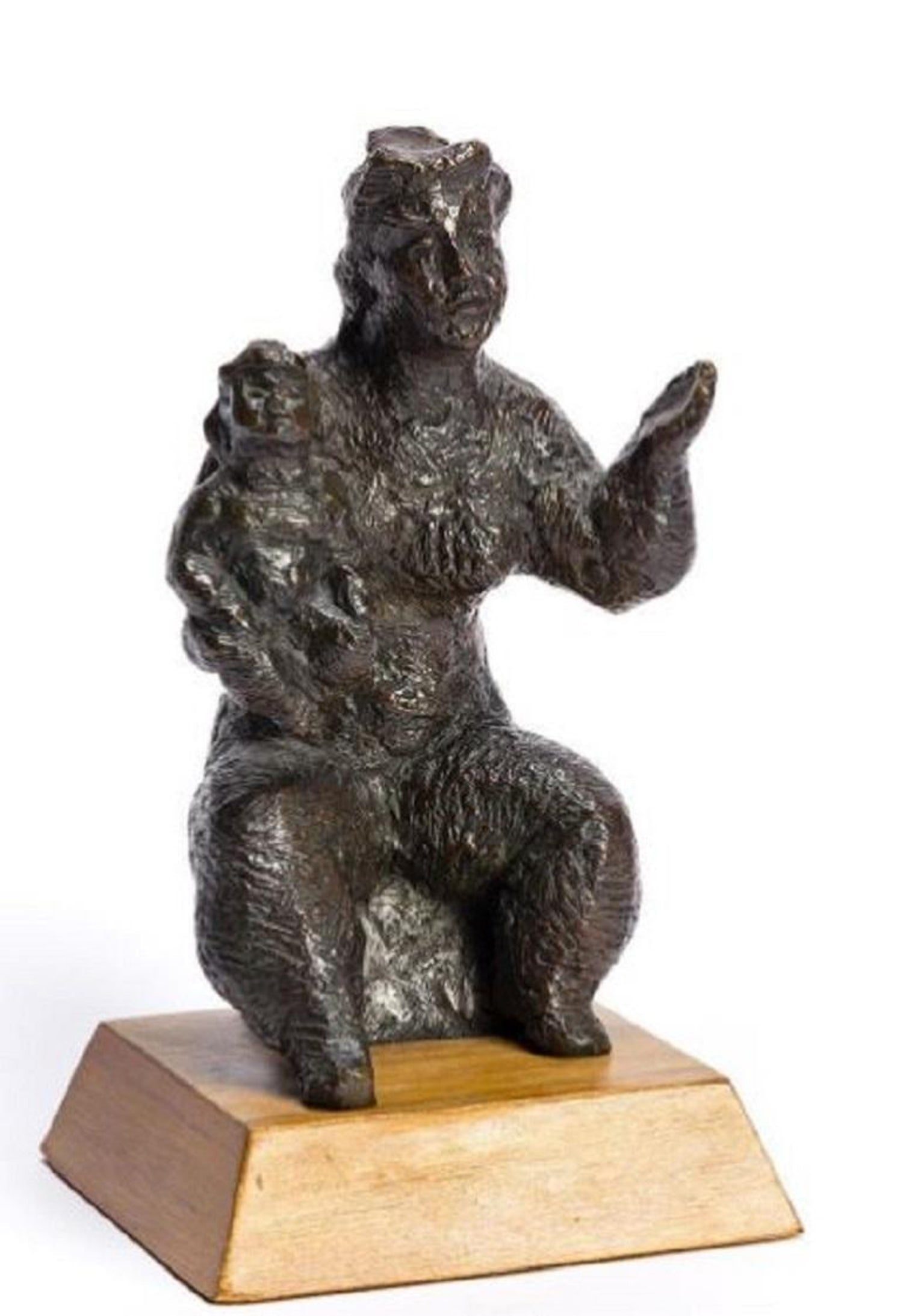 In the style of Henry Moore, Mother and Child in Rocking Chair