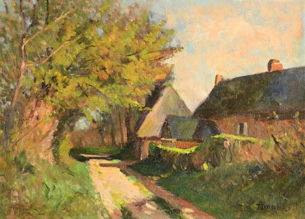 Family of Farmers by the Barn
