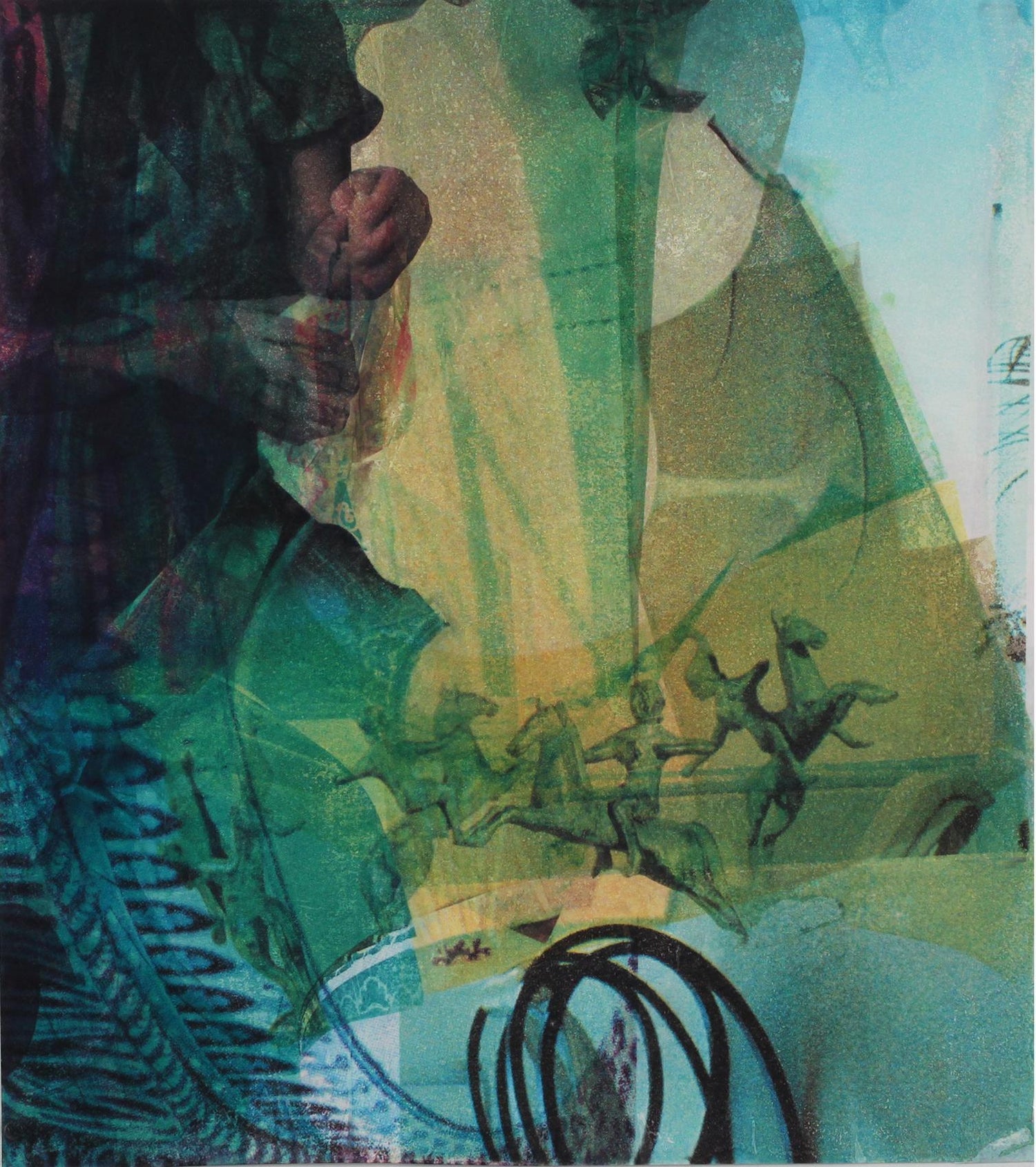 Original Guggenheim Museum Exhibited Jiri Kolar Collage Tower of Babel