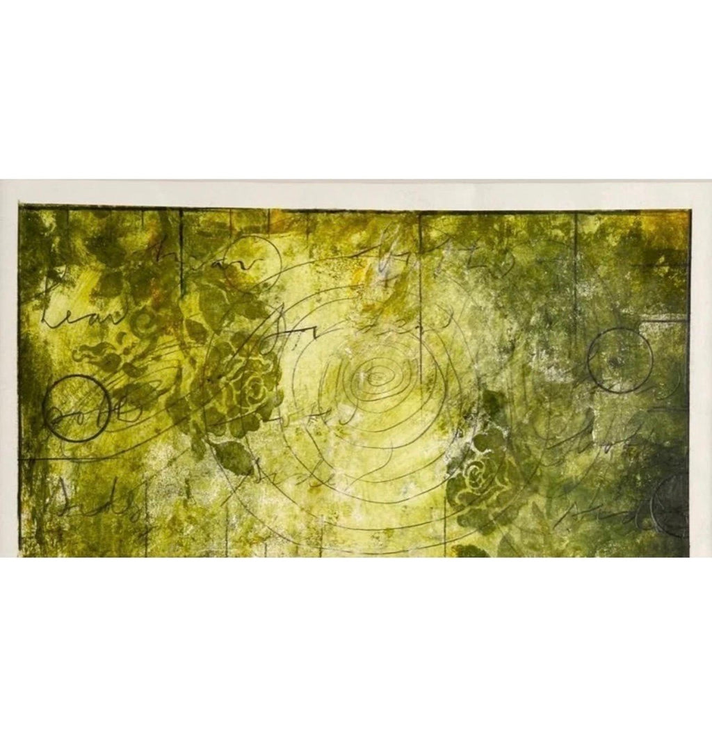 Abstract Acrylic Mix Media Painting Cheryl Warrick African American Woman Artist